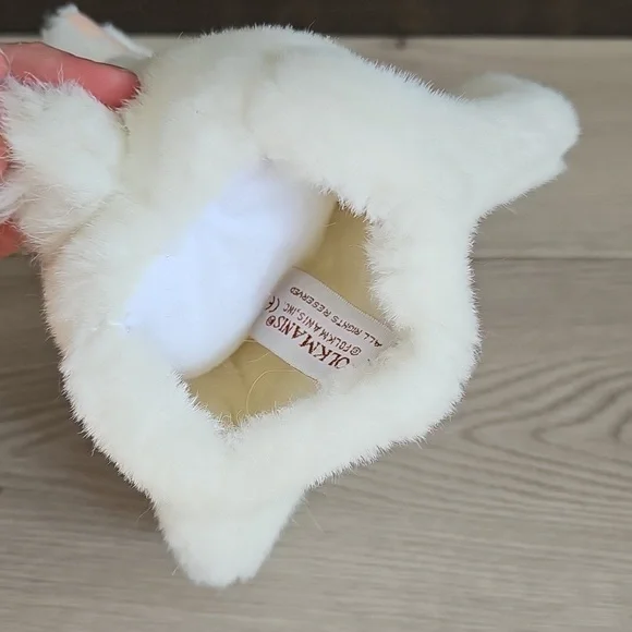 Folkmanis Easter White Bunny Rabbit Plush Hand Puppet - Picture 5 of 6